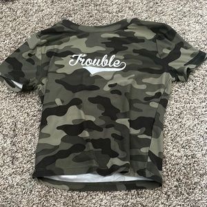 Camo crop top